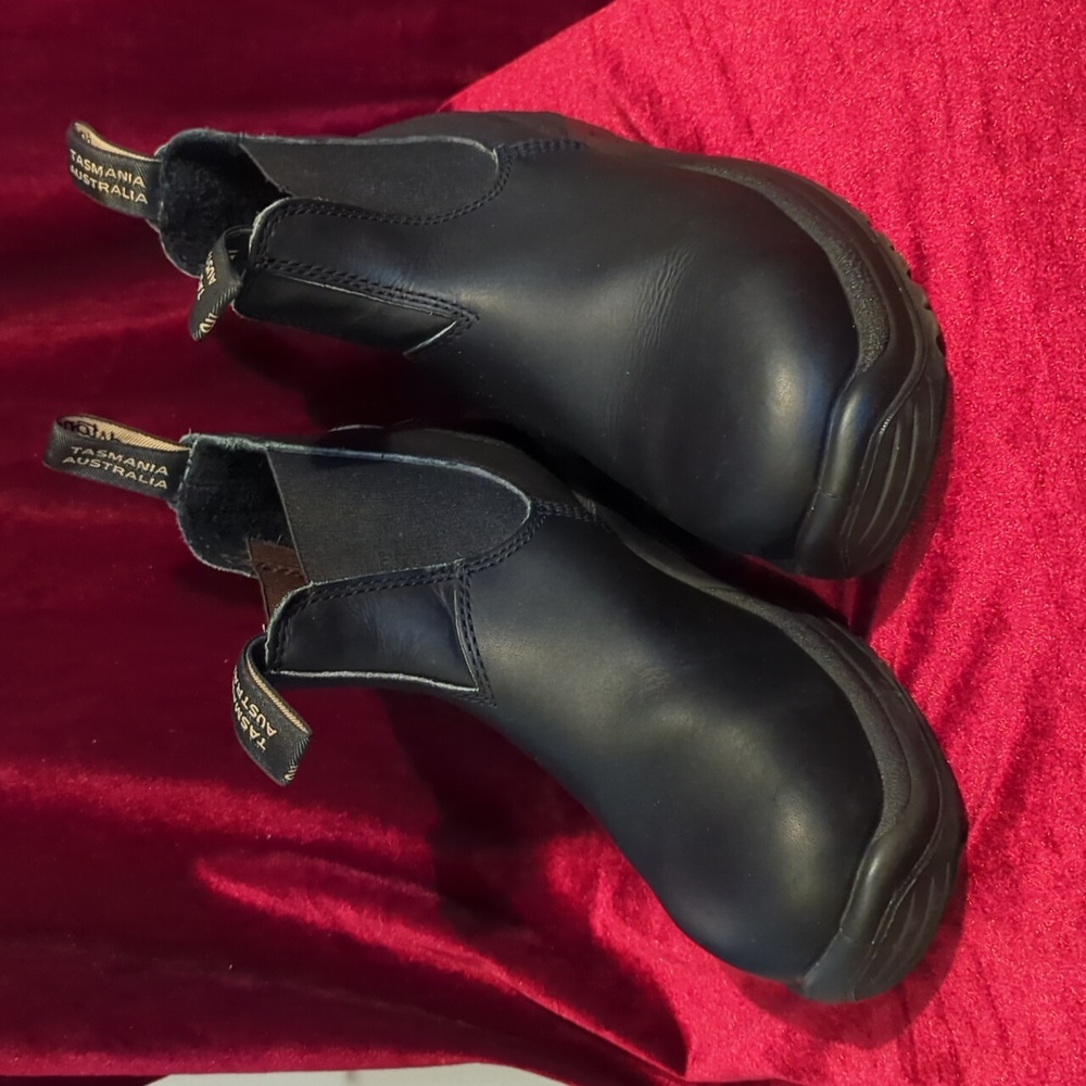 EUC Blundstones #163 Work & Safety Black Unisex Boots M6.5 W8.5 (AUS 5.5)